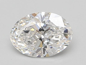 Lab grown Oval 0,80ct D VS1