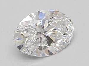 Lab grown Oval 0,84ct D VVS2