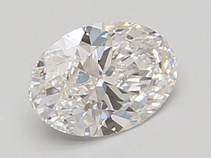 Lab grown Oval 0,90ct D VVS2