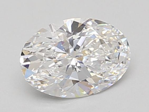 Lab grown Oval 0,91ct D VVS2