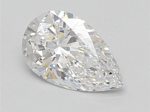 Lab grown Pear 1,09ct D VS1