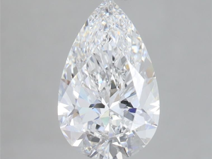 Lab grown Pear 1,27ct D VVS2