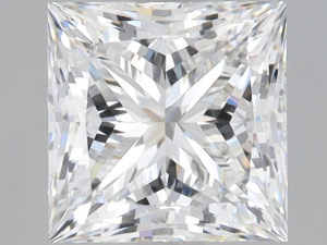 Lab grown Princess 2,10ct F VS1