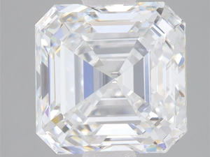 Lab grown Asscher 2,93ct E VS1