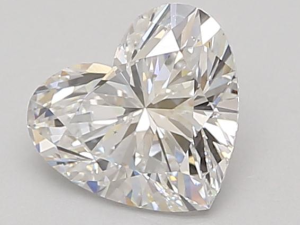 Lab grown Heart 1,32ct E VS1
