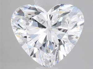 Lab grown Heart 2,10ct D VS1