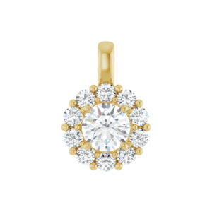 Hanger Halo met l.g. prim. briljant 4.4mm (+/- 0.30ct )
