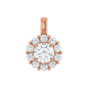 Hanger Halo met l.g. prim. briljant 5.2mm (+/- 0.50ct )