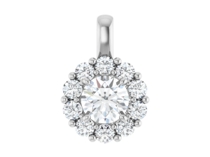 Hanger Halo met l.g. prim. briljant 6.0mm (+/- 0.75ct )