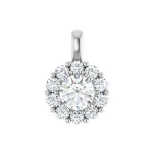 Hanger Halo met l.g. prim. briljant 6.0mm (+/- 0.75ct )