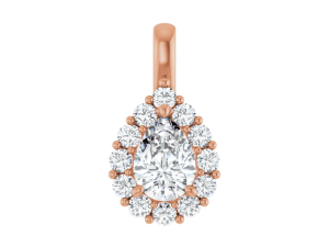 Hanger Halo met l.g. prim. peer 7x5mm (+/- 0.75ct )