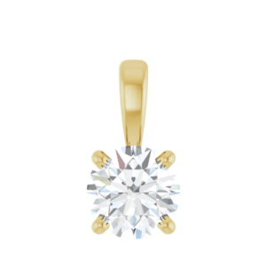 Hanger 4-poots chaton met l.g. briljant 5.2mm (+/- 0.50ct)