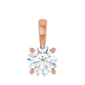 Hanger 4-poots chaton met l.g. briljant 6.0mm (+/- 0.75ct)