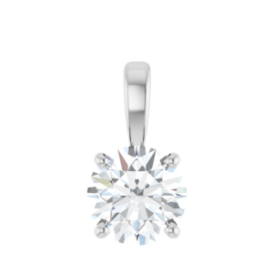 Hanger 4-poots chaton met  l.g. briljant 6.5mm (+/- 1.00ct)