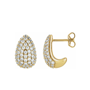 Drops oorbellen lg briljant +/- 1.75ct