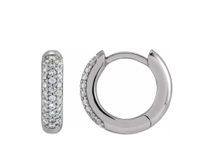 Oorstekers creool lg briljant +/- 0.28ct