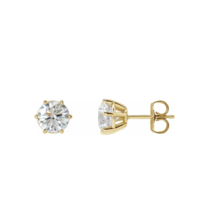 Oorstekers  2x 4.5mm lg briljant (0.75ct totaal)