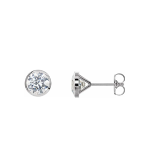 Oorstekers gladom zetting 2x 4.8mm (0.75ct totaal)
