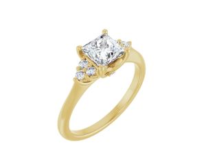 Pavé ring met Lab Grown Princess