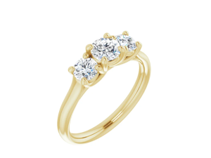 Trilogie ring met Lab Grown Briljant