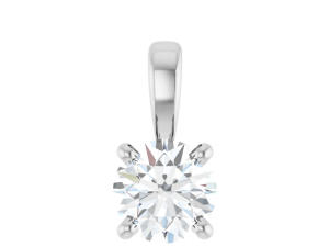 Hanger 4-poots chaton met l.g. briljant 4.5mm (+/- 0.30ct)