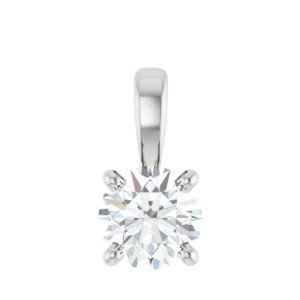 Hanger 4-poots chaton met l.g. briljant 4.5mm (+/- 0.30ct)