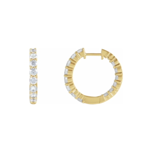 Creolen 20mm inside-outside lg briljant +/- 2.00ct