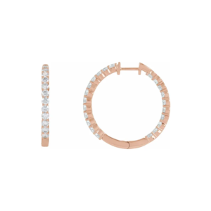 Creolen 30mm inside-outside lg briljant +/- 3.00ct