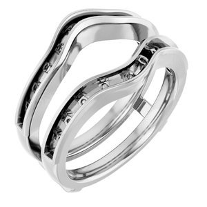14K Witgoud Ring Guard Montuur