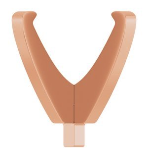 14K Roségoud 10.8 mm Rond 4-Prong Lage Zetkop met stift