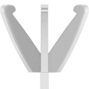 14K Witgoud 9.8-10 mm Rond 6-Prong Lage Zetkop met stift