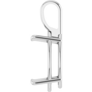 18K Witgoud 12x6 mm Marquise Hanger Montuur - Afbeelding 3