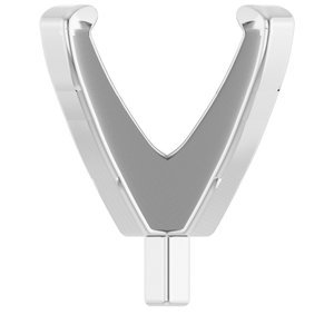14K Witgoud 5.5x5.5 mm Princess 4-Prong Lage Zetkop met stift