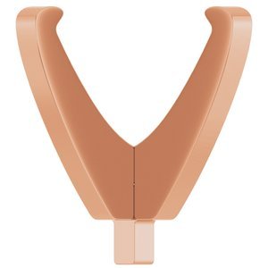 14K Roségoud 8x8 mm Princess 4-Prong Lage Zetkop met stift