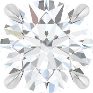14K Witgoud 7.5 mm Rond .08 CTW Natuurlijke Diamant Semi-Gezet Hidden Halo-stijl Zetkop met stift - Afbeelding 5