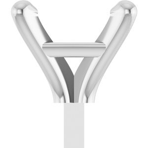 18K Witgoud 5 mm Princess 4-Prong Zetkop met stift