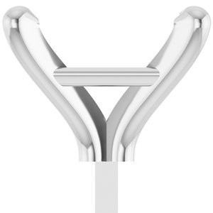 14K Witgoud 7.5 mm Princess 4-Prong Zetkop met stift