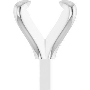 14K Witgoud 5x4 mm Ovaal 4-Prong Pre-Notched Claw Zetkop met stift