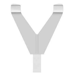 18K Witgoud 6 mm Princess V-Prong Hoge Zetkop met stift