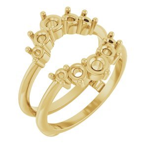 14K Geelgoud Ring Guard Montuur