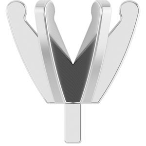 14K Witgoud 4.2-4.9 mm Rond 6-Prong Lage Zetkop met stift