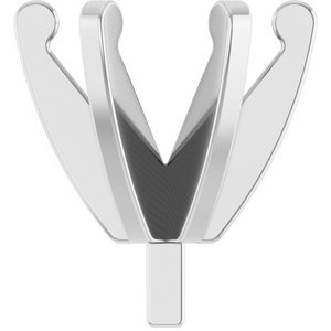 14K Witgoud 5.4-5.7 mm Rond 6-Prong Lage Zetkop met stift