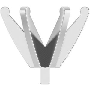 14K Witgoud 7.8-8.6 mm Rond 6-Prong Lage Zetkop met stift