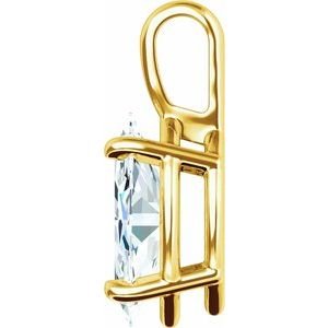 18K Geelgoud 6x3 mm Marquise Hanger Montuur - Afbeelding 5