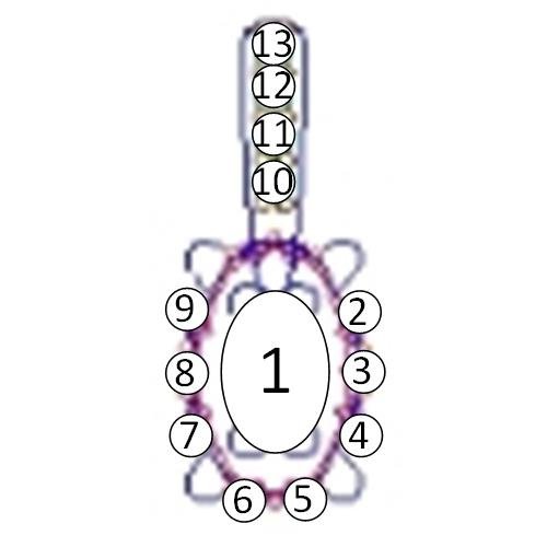 14K Geelgoud 6x4 mm Ovaal .03 CTW Natuurlijke Diamant Semi-Gezet Hanger - Afbeelding 2