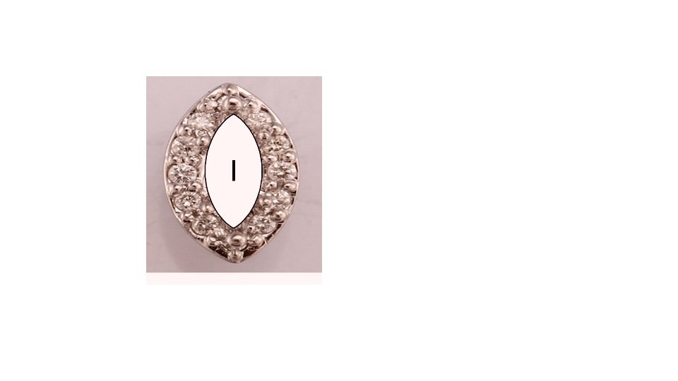 14K Witgoud 8x4 mm Marquise 1/5 CTW Natuurlijke Diamant Semi-Gezet Halo-stijl Zetkop met stift - Afbeelding 3