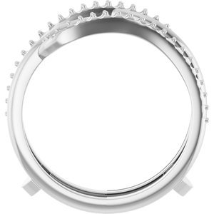 18K Witgoud Ring Guard Montuur - Afbeelding 2