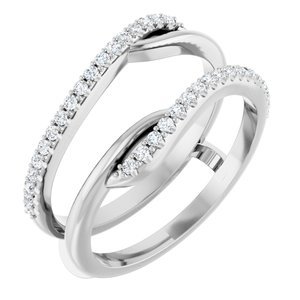 18K Witgoud Ring Guard Montuur - Afbeelding 5