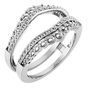 14K Witgoud Ring Guard Montuur