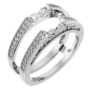 14K Witgoud Ring Guard Montuur